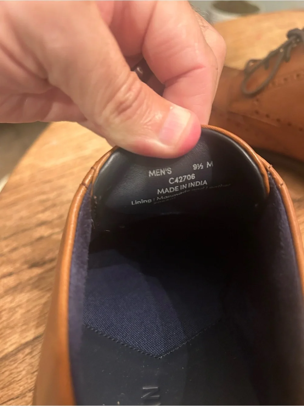 Cole Haan Grand 360 Men's Brown Leather Wingtip Oxfords